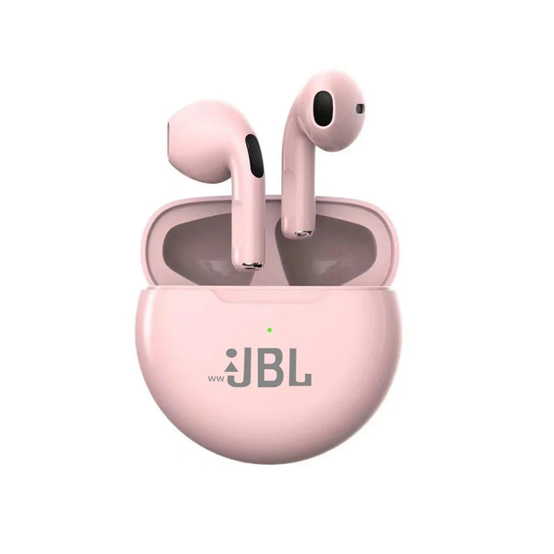 WwJBL-Air Pro 6 Fone de Ouvido Bluetooth, TWS, Fones de Ouvido, Fones de Música para iPhone, IOS e Android