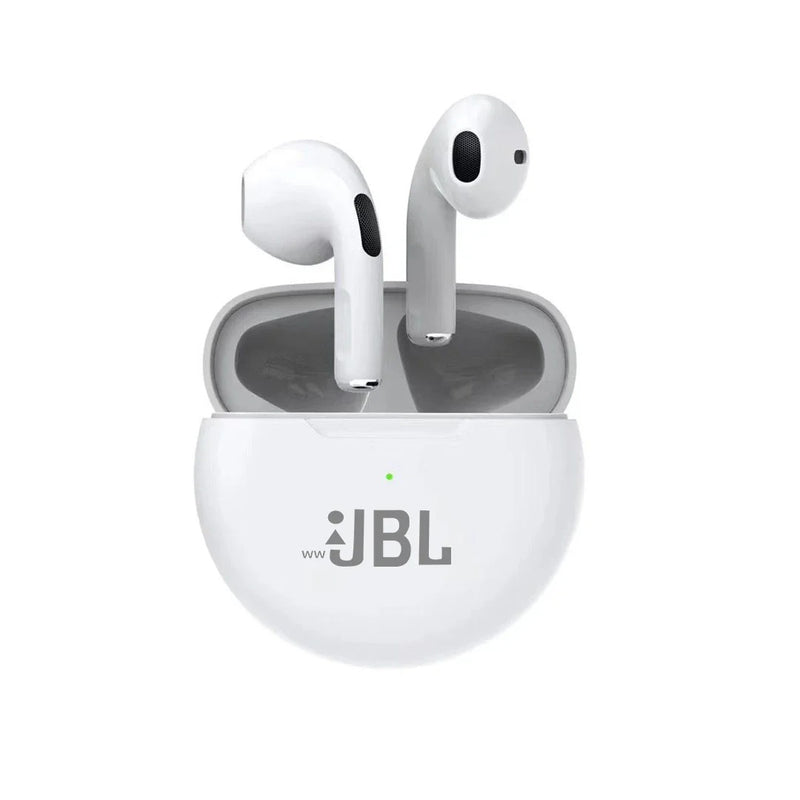 WwJBL-Air Pro 6 Fone de Ouvido Bluetooth, TWS, Fones de Ouvido, Fones de Música para iPhone, IOS e Android